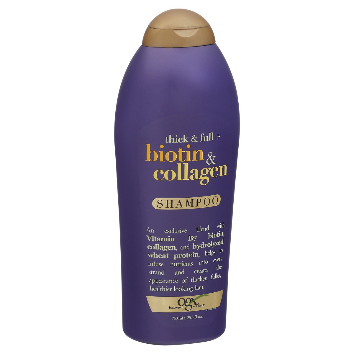slide 12 of 13, OGX Thick & Full + Biotin & Collagen Shampoo 25.4 fl oz, 25.4 fl oz