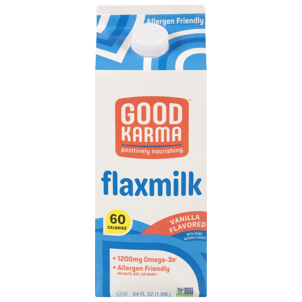 slide 1 of 12, Good Karma Vanilla Flaxmilk 64 fl oz, 64 fl oz