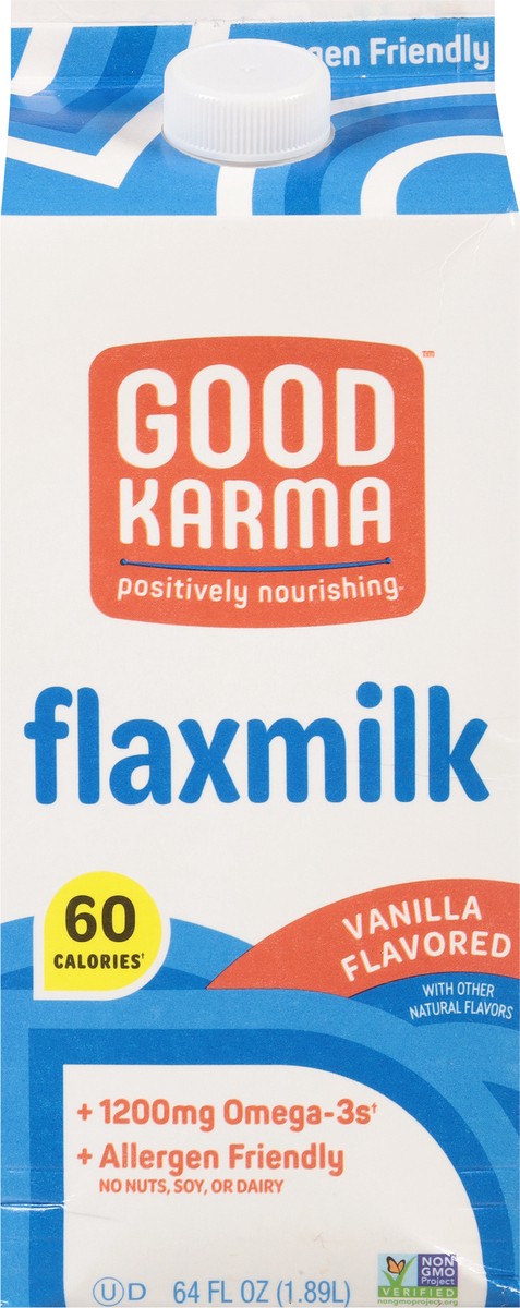 slide 12 of 12, Good Karma Vanilla Flaxmilk 64 fl oz, 64 fl oz