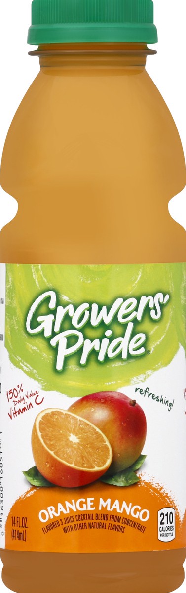 slide 4 of 6, Florida's Natural Growers' Pride Orange Mango Juice Cocktail 14 fl oz, 14 fl oz