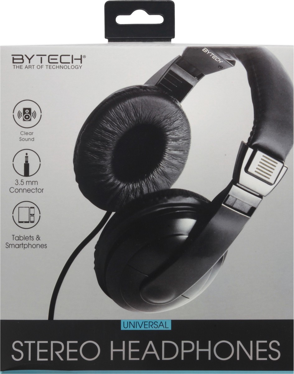 slide 6 of 9, Bytech Universal Stereo Headphones 1 1 ea, 1 ea