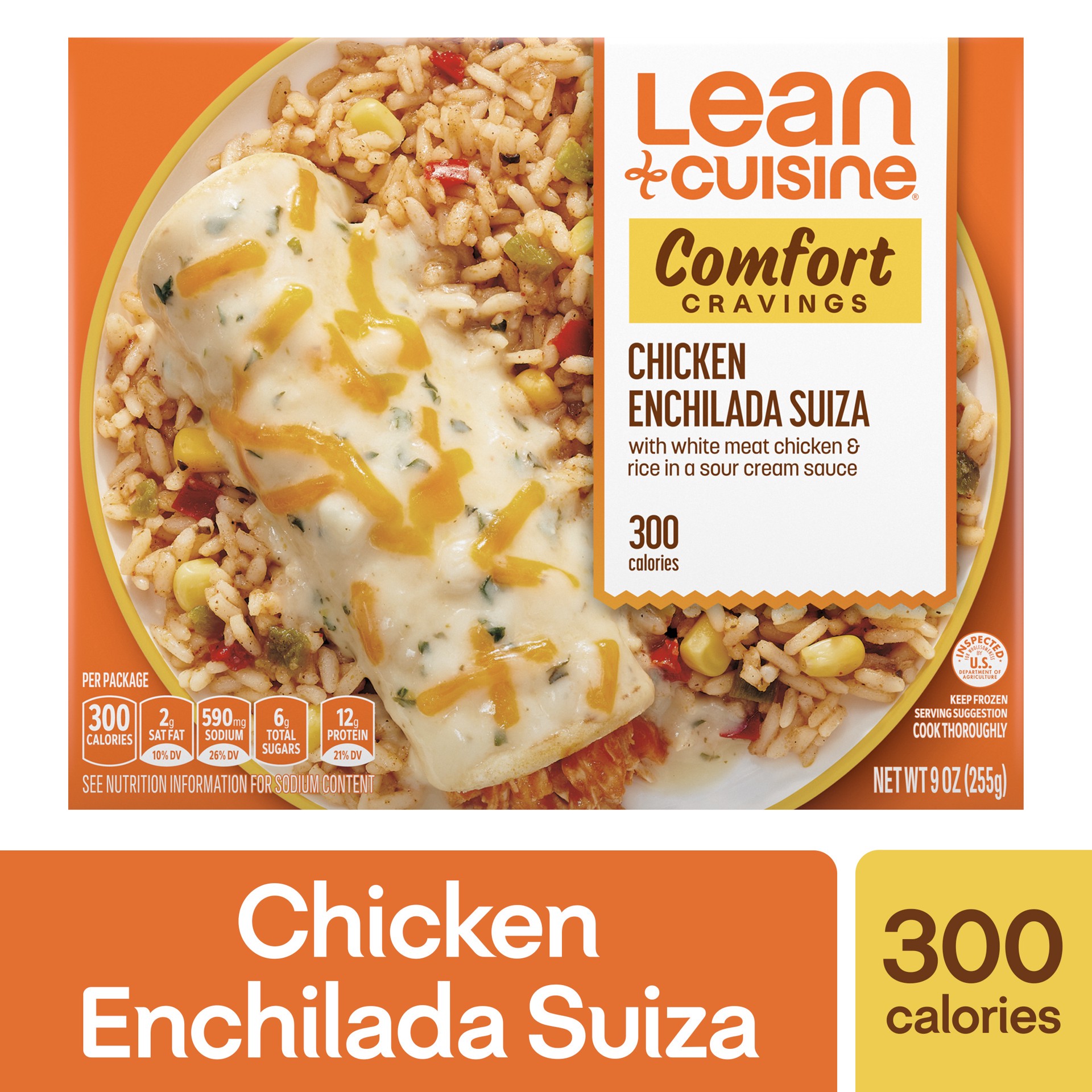slide 1 of 6, Lean Cuisine Favorites Chicken Enchilada Suiza, 9 oz