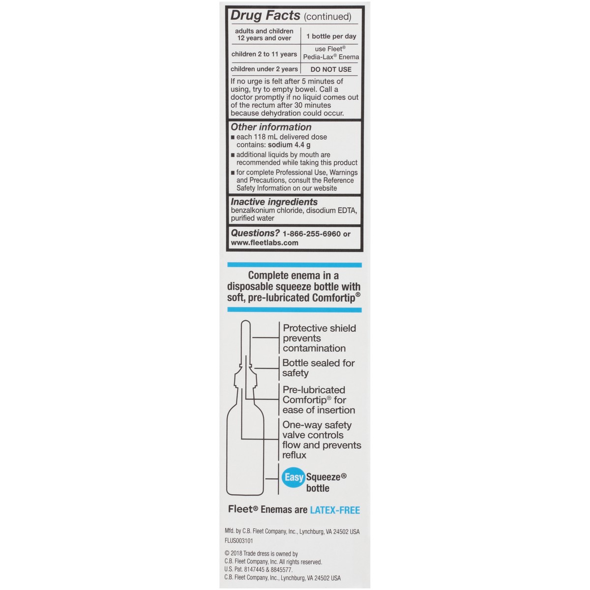 slide 9 of 10, Fleet Laxative Saline Enema for Constipation, 4.5 fl oz, 9 oz