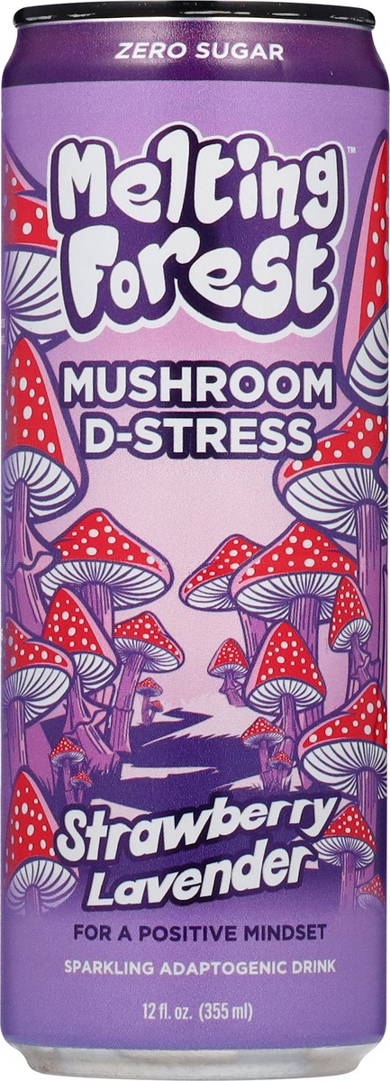 slide 10 of 14, Melting Forest Sparkling Strawberry Lavender Adaptogenic Drink 12 fl oz, 12 fl oz