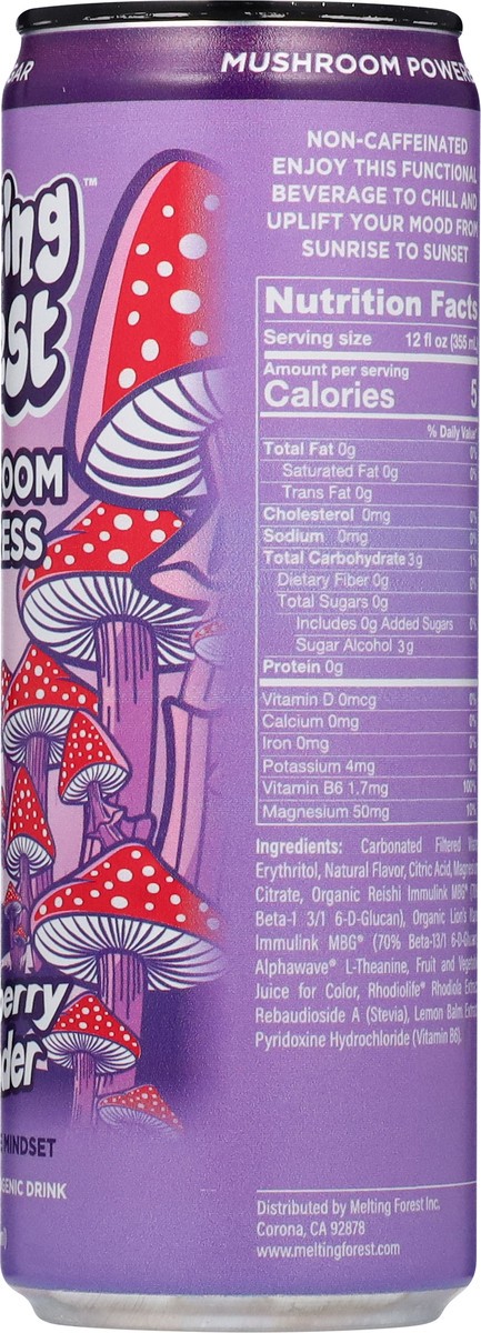 slide 7 of 14, Melting Forest Sparkling Strawberry Lavender Adaptogenic Drink 12 fl oz, 12 fl oz