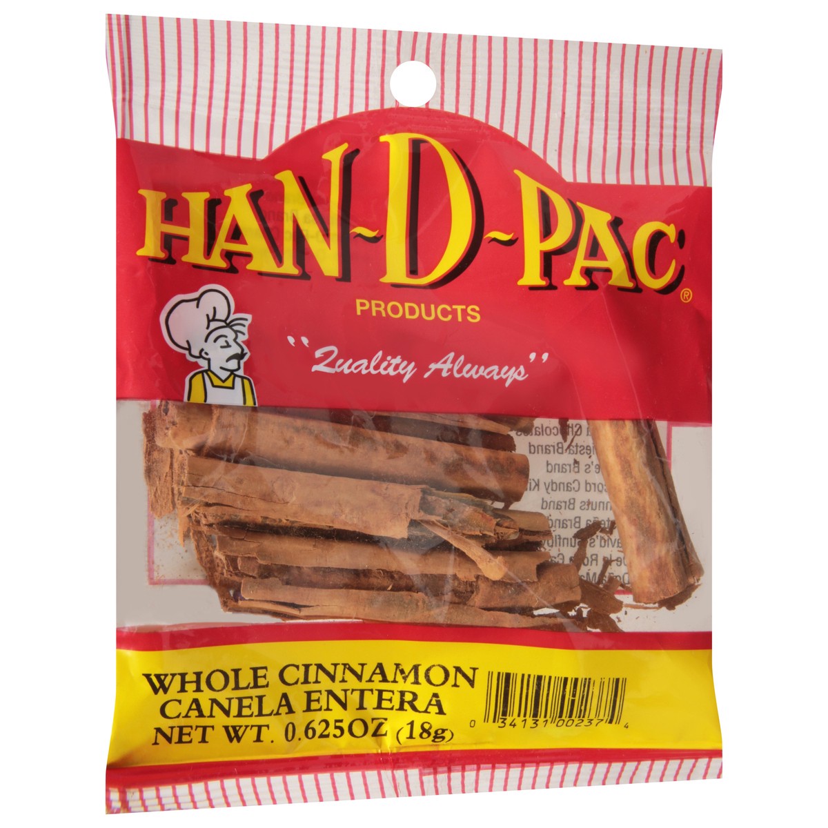 slide 9 of 12, Han-D-Pac Whole Cinnamon 0.625 oz, 0.625 oz