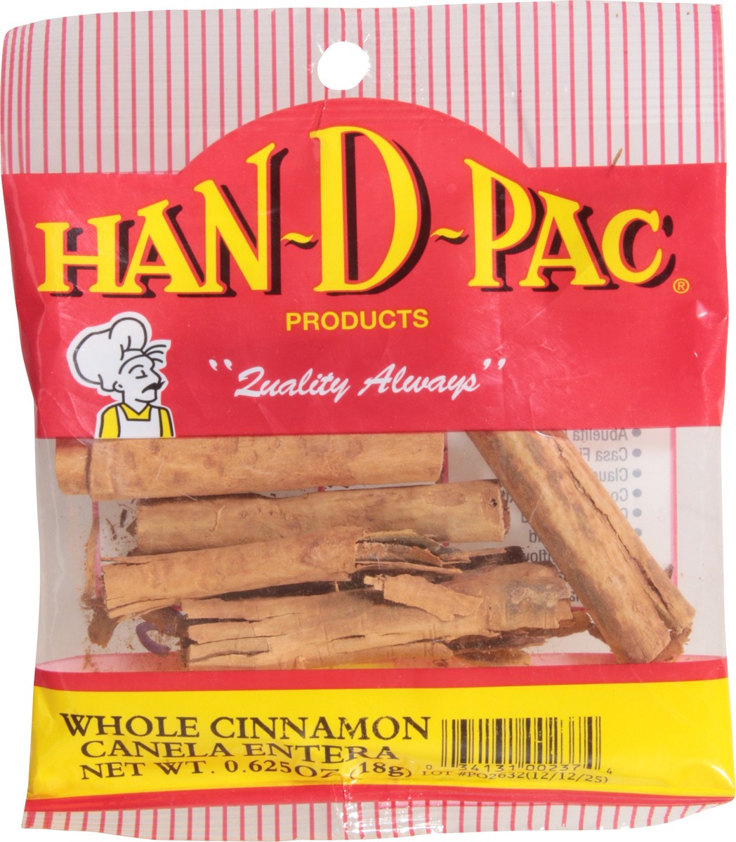 slide 3 of 12, Han-D-Pac Whole Cinnamon 0.625 oz, 0.625 oz