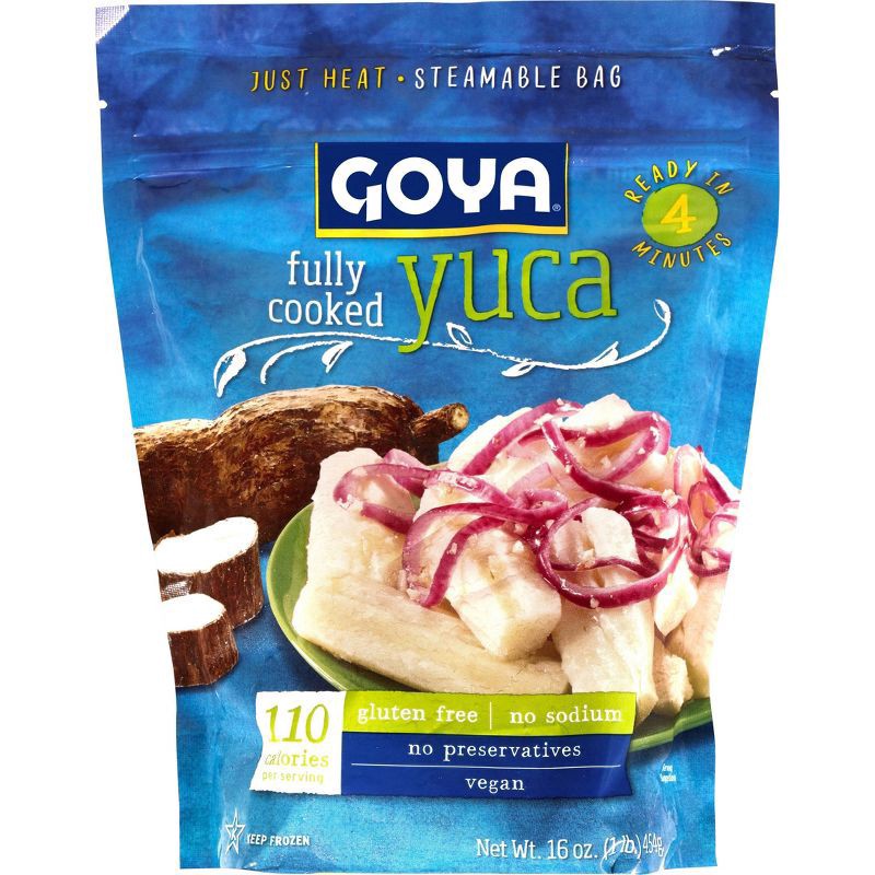 slide 2 of 9, Goya Vegan Gluten Free Pre Cooked Frozen Yuca - 16oz, 16 oz