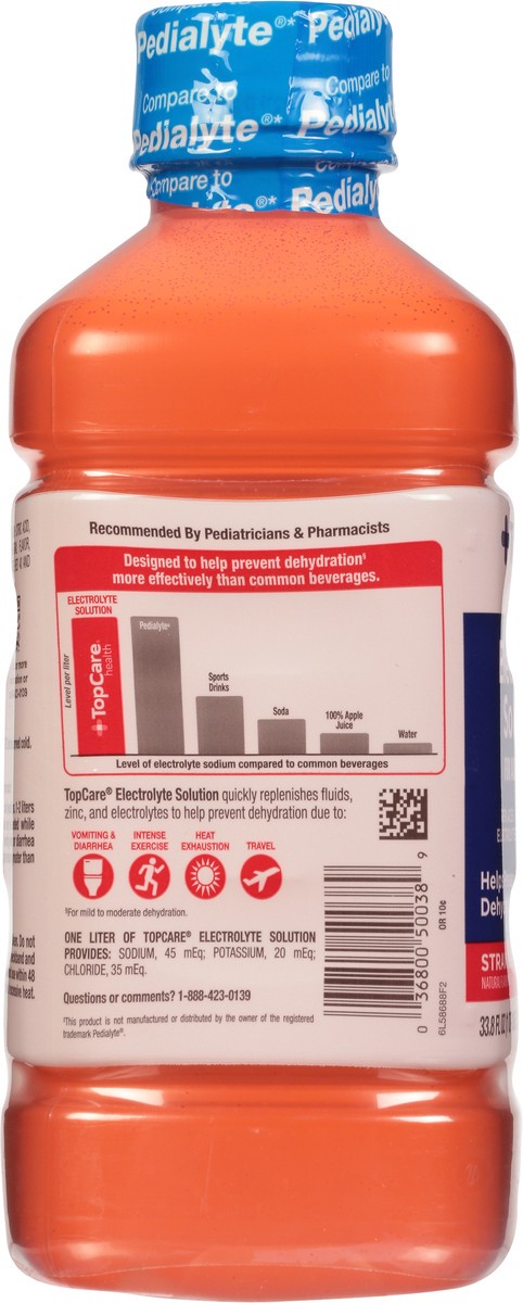slide 3 of 9, TopCare Tcare Oral Electro Strawb, 33.8 fl oz