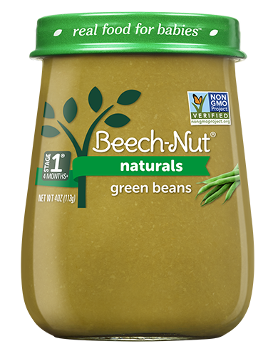 slide 2 of 7, Beech-Nut Naturals Stage 1 Just Green Beans Baby Food, 4 oz