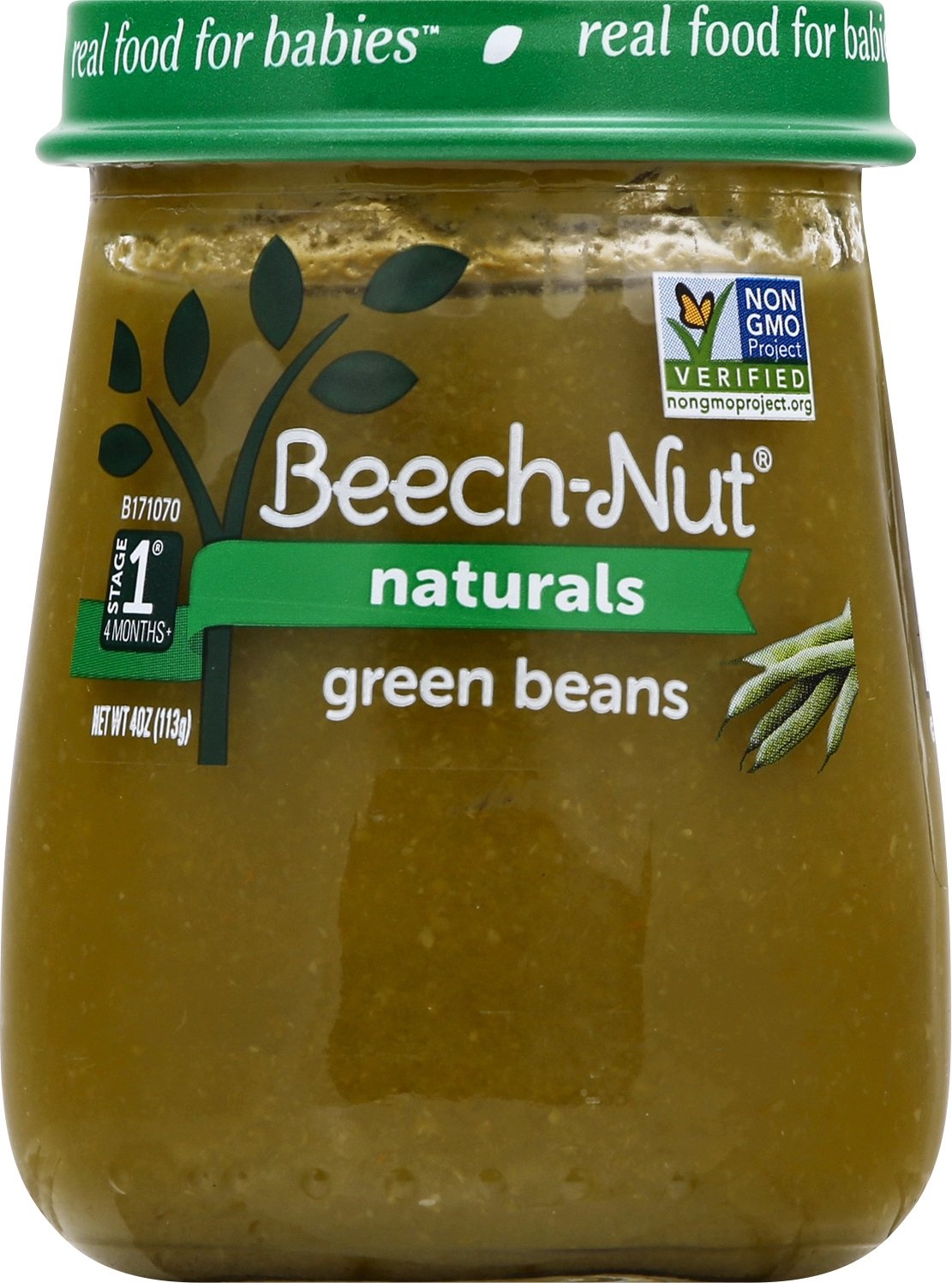 slide 3 of 7, Beech-Nut Naturals Stage 1 Just Green Beans Baby Food, 4 oz