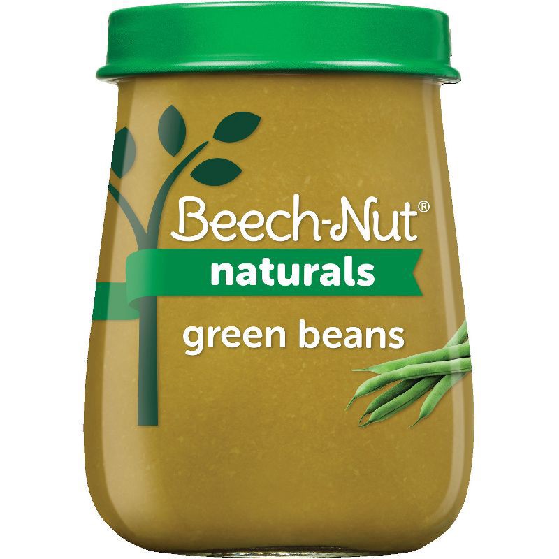 slide 1 of 13, Beech-Nut Naturals Stage 1 Baby Food, Green Beans, 4 oz Jar, 4 oz