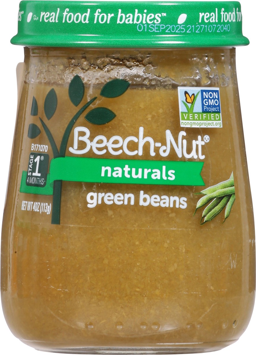 slide 8 of 13, Beech-Nut Naturals Stage 1 Baby Food, Green Beans, 4 oz Jar, 4 oz