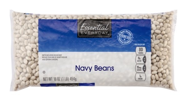 slide 1 of 1, Essential Everyday Beans Navy, 16 oz