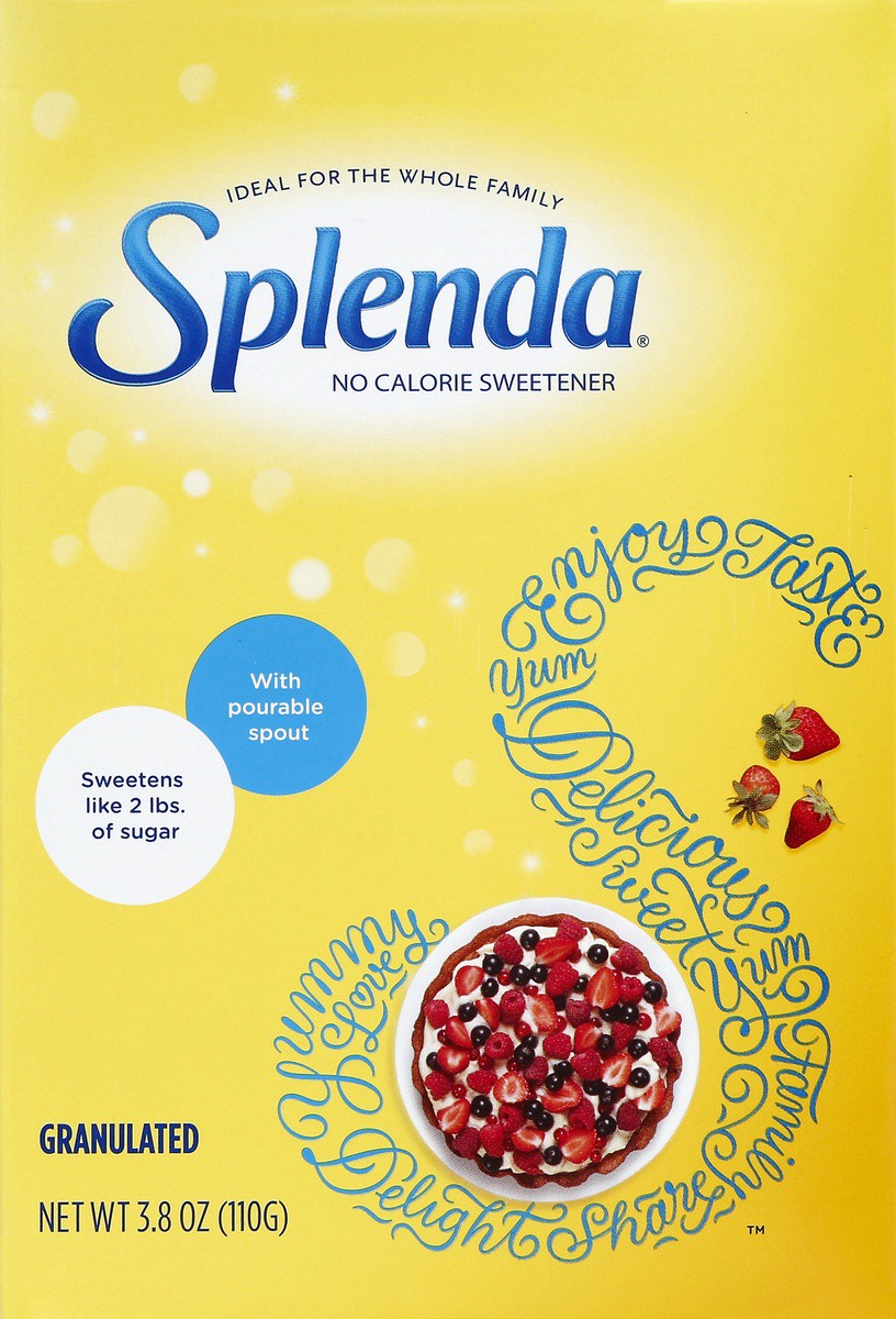 slide 5 of 6, Splenda No Calorie Granulated Sweetener, 3.8 oz