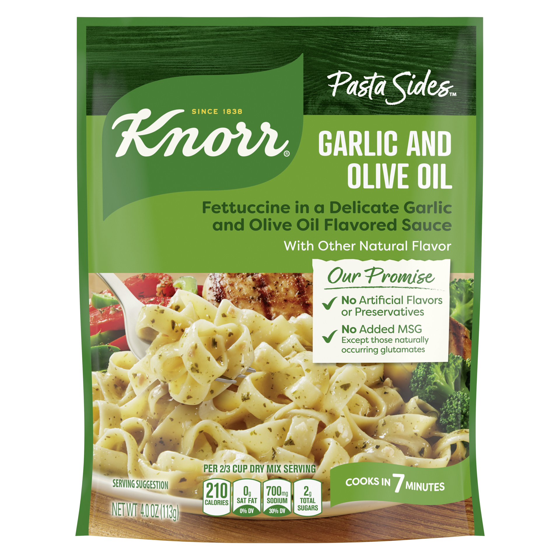 slide 4 of 4, Knorr Pasta Sides Garlic and Olive Oil, 4.0 oz, 4 oz