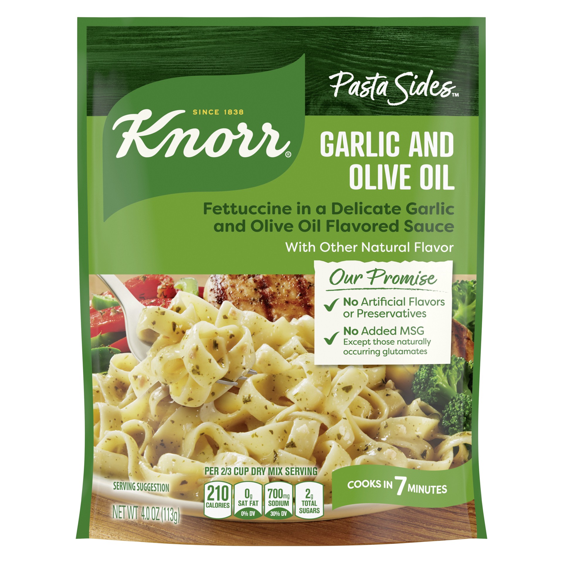 slide 1 of 4, Knorr Pasta Sides Garlic and Olive Oil, 4.0 oz, 4 oz