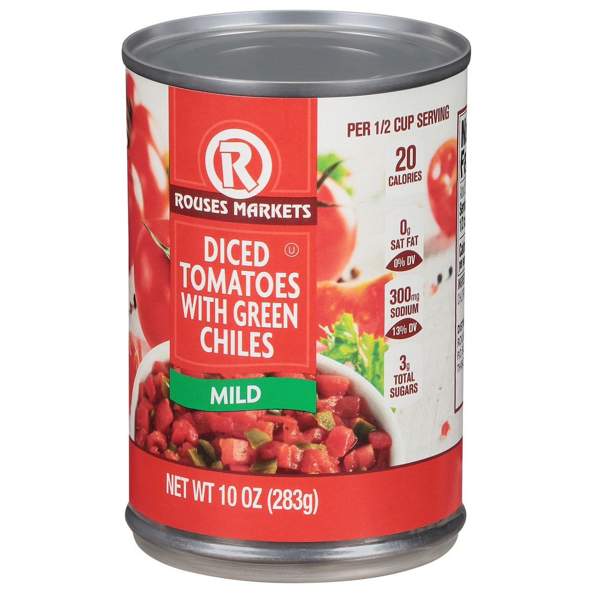 slide 8 of 11, Rouses Markets Mild Diced Tomatoes with Green Chiles 10 oz, 10 oz