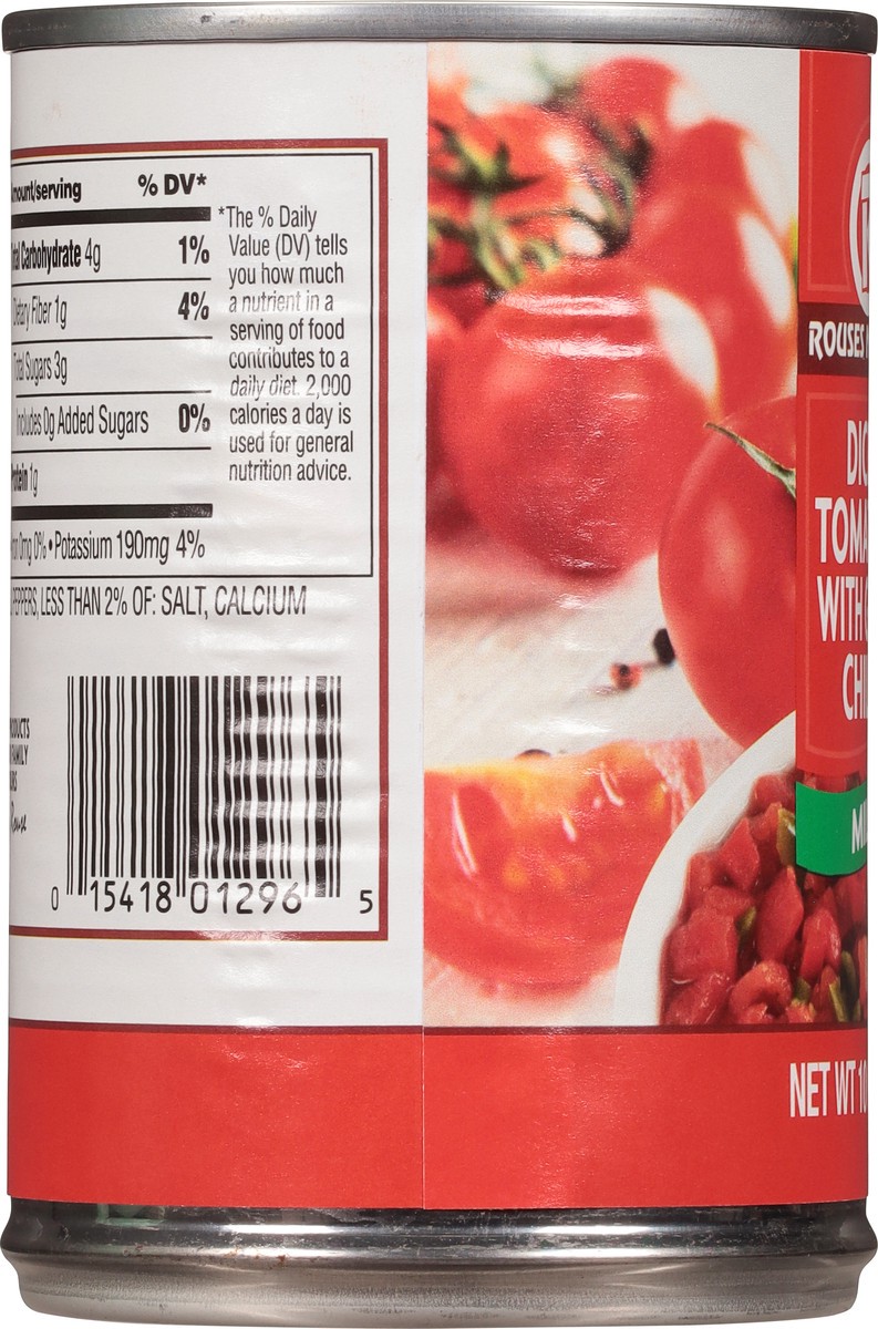 slide 11 of 11, Rouses Markets Mild Diced Tomatoes with Green Chiles 10 oz, 10 oz
