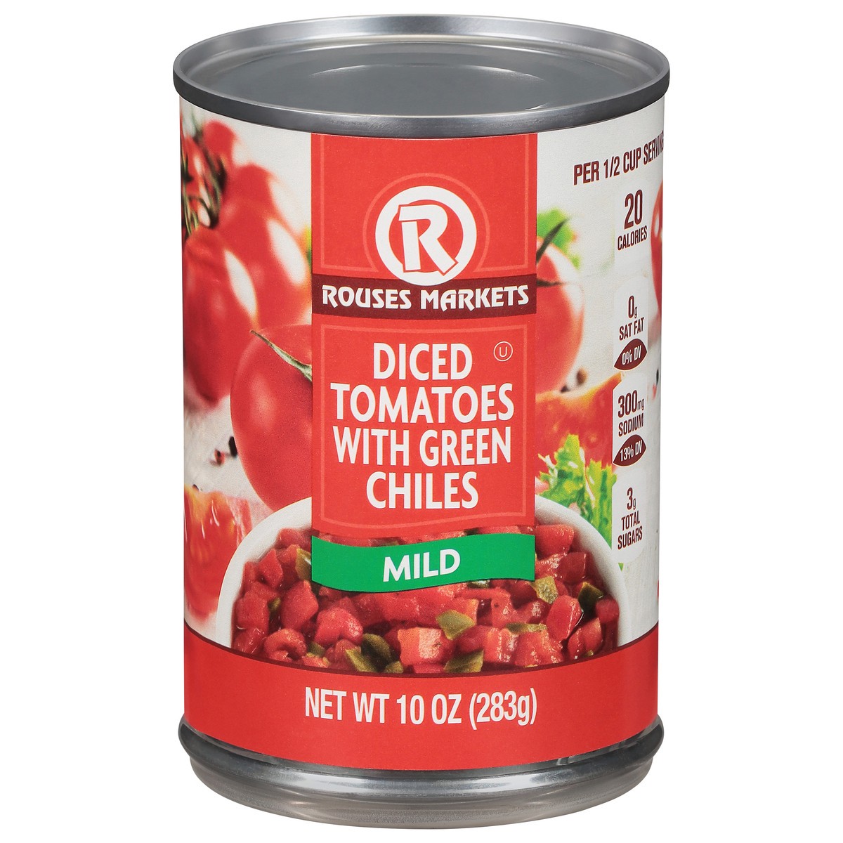 slide 3 of 11, Rouses Markets Mild Diced Tomatoes with Green Chiles 10 oz, 10 oz