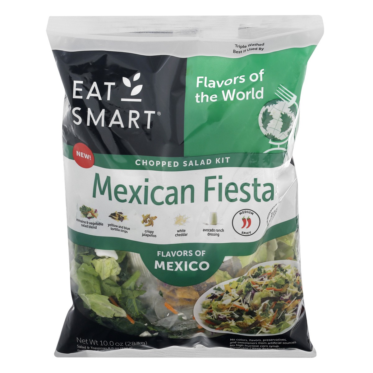 slide 6 of 13, Eat Smart Mexican Fiesta Chopped Salad Kit 10 oz, 10 oz