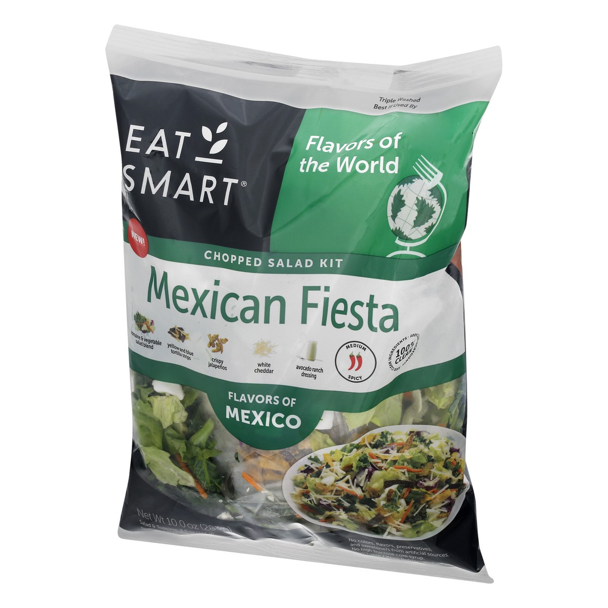 slide 2 of 13, Eat Smart Mexican Fiesta Chopped Salad Kit 10 oz, 10 oz