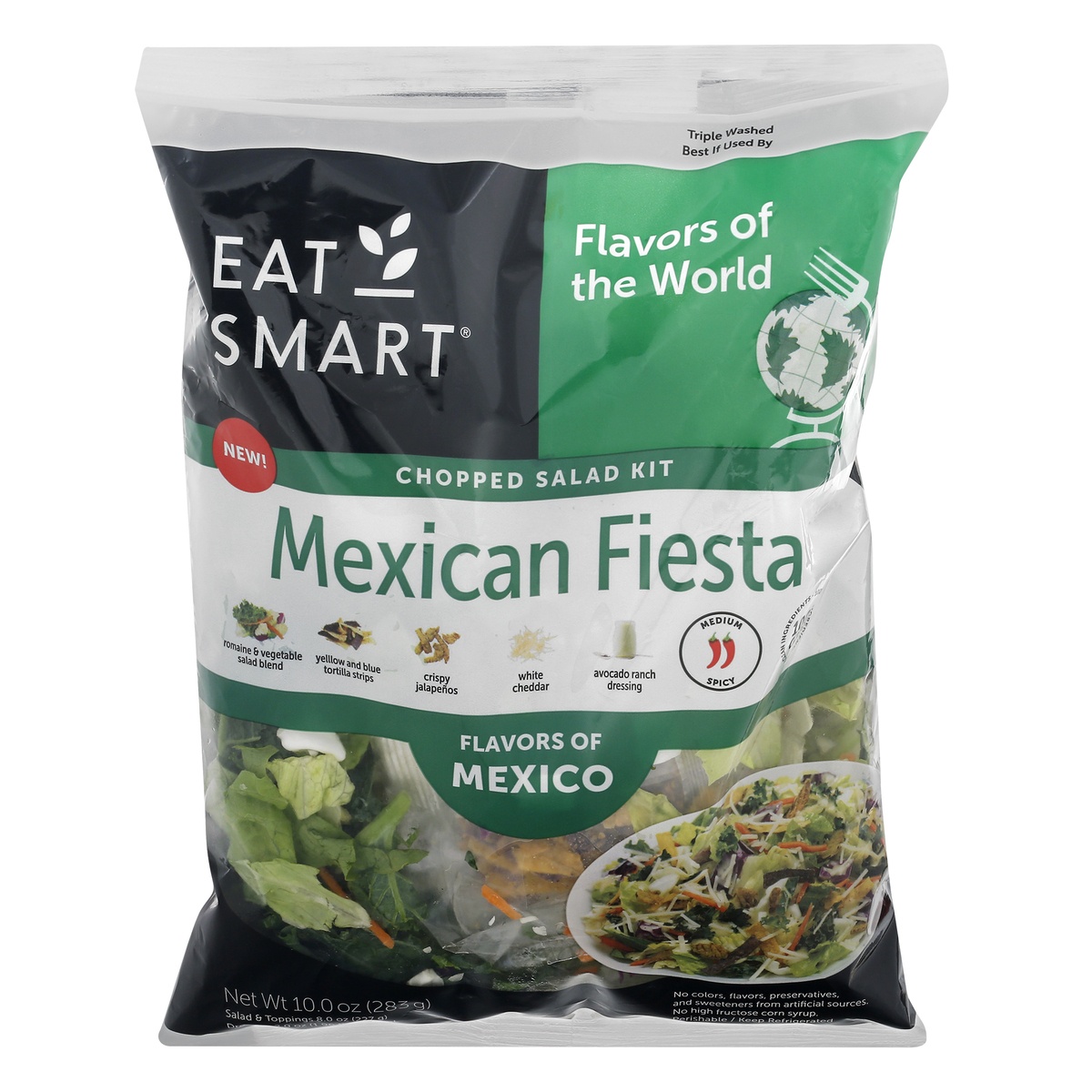 slide 1 of 1, Eat Smart Mexican Fiesta Chopped Salad Kit 10 oz, 10 oz