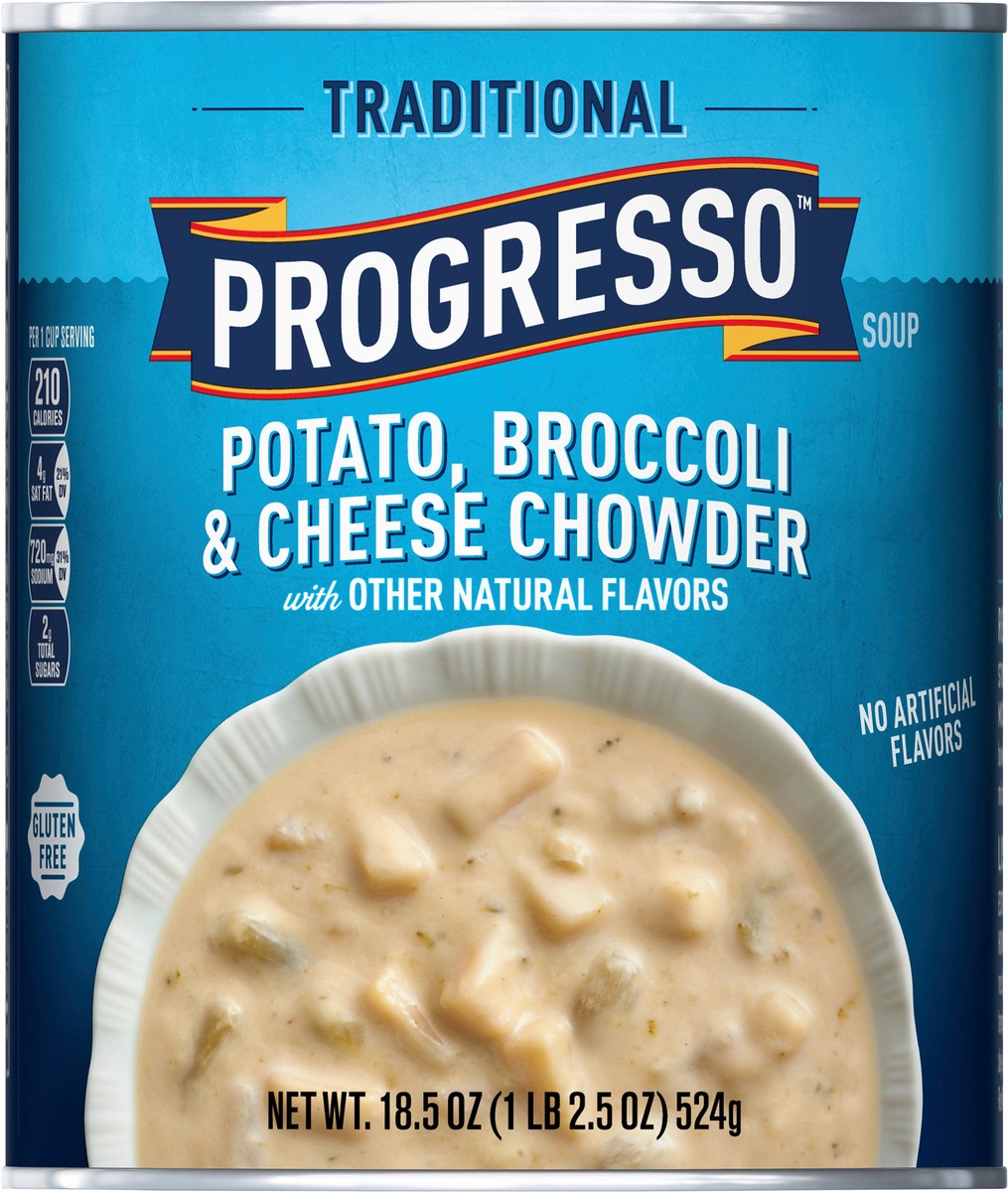 slide 13 of 14, Progresso Traditional, Potato, Broccoli & Cheese Chowder, 18.5 oz, 18.5 oz