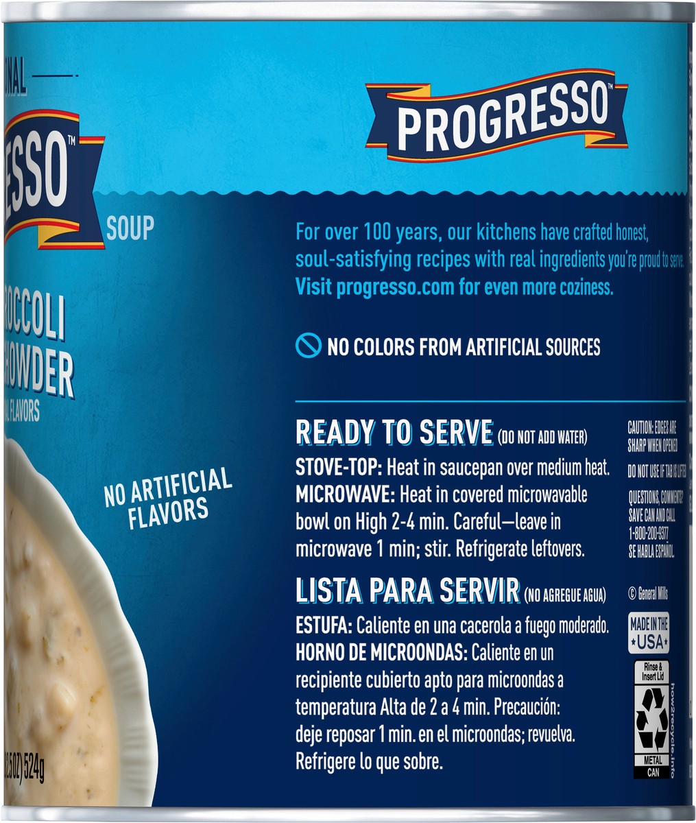 slide 7 of 14, Progresso Traditional, Potato, Broccoli & Cheese Chowder, 18.5 oz, 18.5 oz