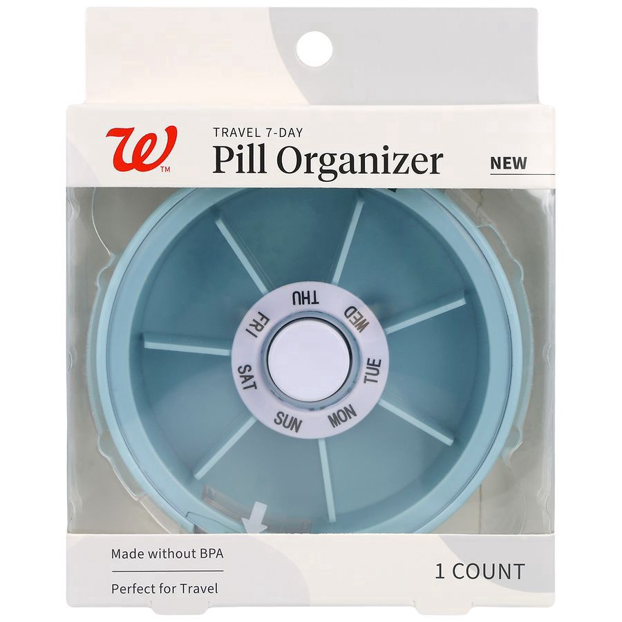 slide 1 of 5, Walgreens Travel Pill Organizer 7-Day, 1 ct