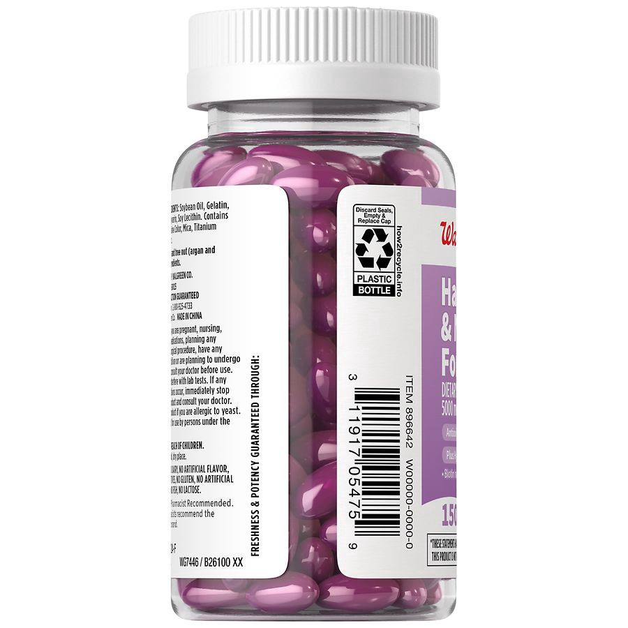 slide 2 of 4, Walgreens Hair, Skin and Nails Softgels, 150 ct