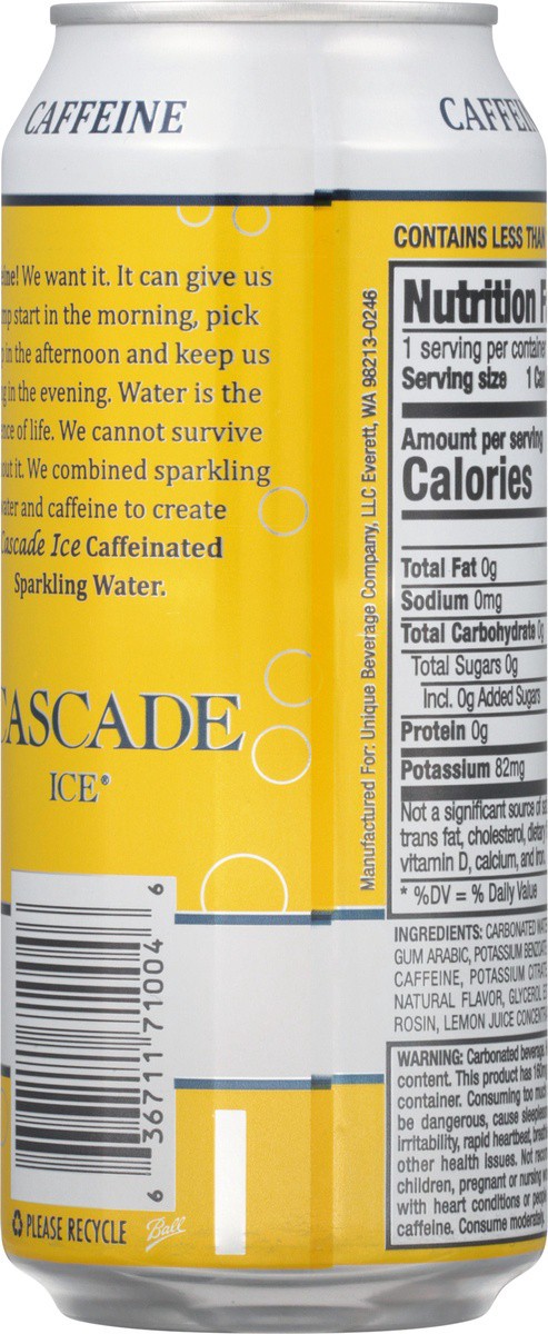 slide 2 of 9, Cascade Ice Caffienated Lemonade- 16 fl oz, 16 fl oz