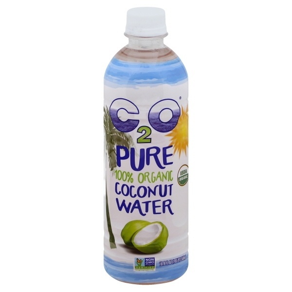 slide 1 of 1, C2O Pure Organic Coconut Water, 16.9 fl oz