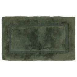 Room & Retreat Cotton Border Bath Mat Green 20" x 34"