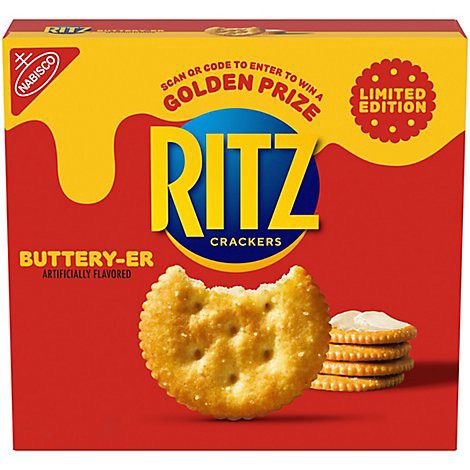 slide 1 of 1, RITZ Buttery-er Crackers Limited Edition - 13.7 Oz, 13.7 oz