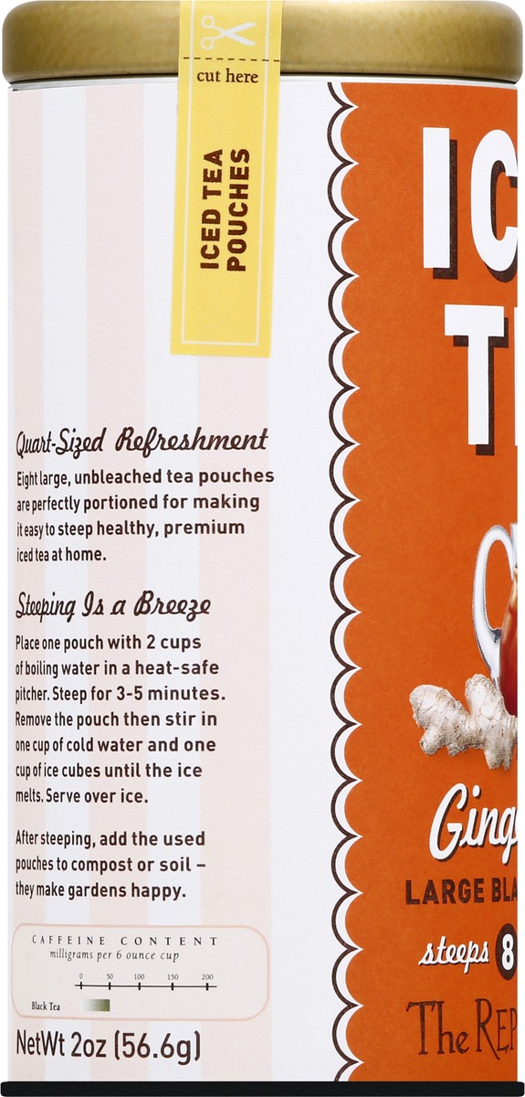 slide 3 of 12, The Republic of Tea Ginger Peach Iced Tea Pouches - 8 ct, 8 ct