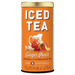 The Republic of Tea Ginger Peach Black Large Iced Tea