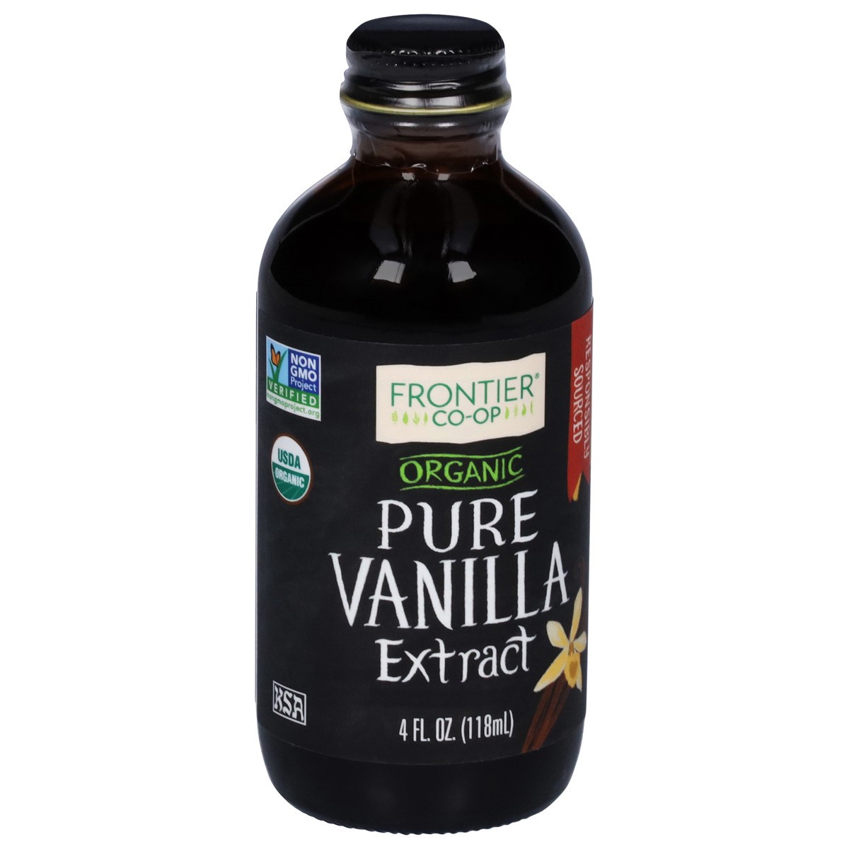 slide 7 of 9, Frontier Co-Op Organic Pure Vanilla Extract 4 fl oz, 4 fl oz