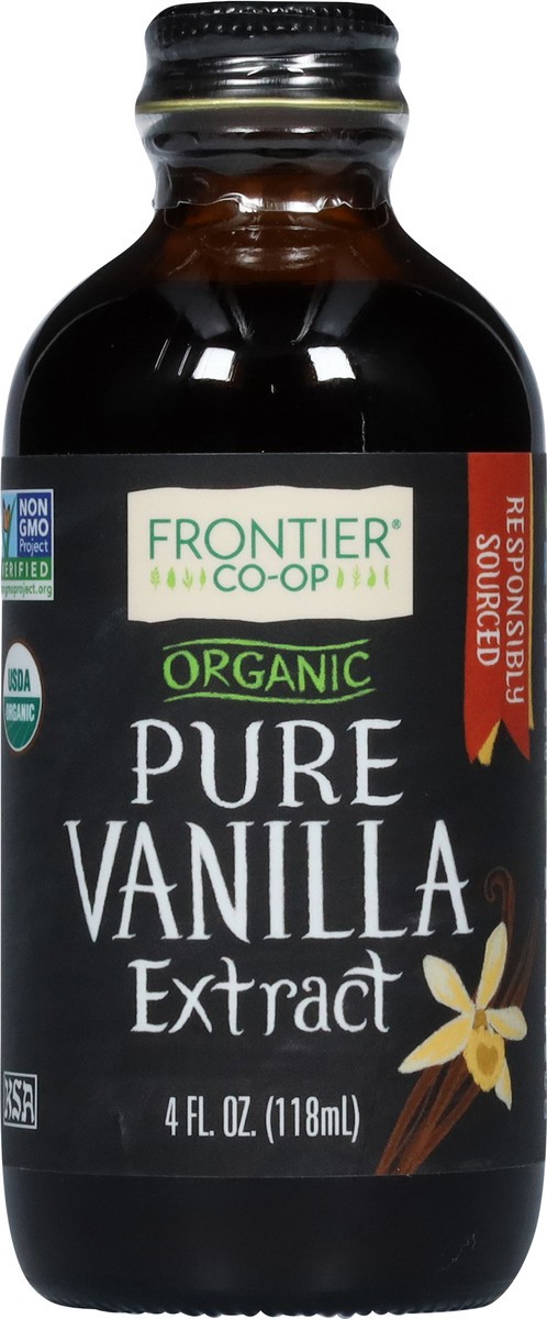 slide 3 of 9, Frontier Co-Op Organic Pure Vanilla Extract 4 fl oz, 4 fl oz