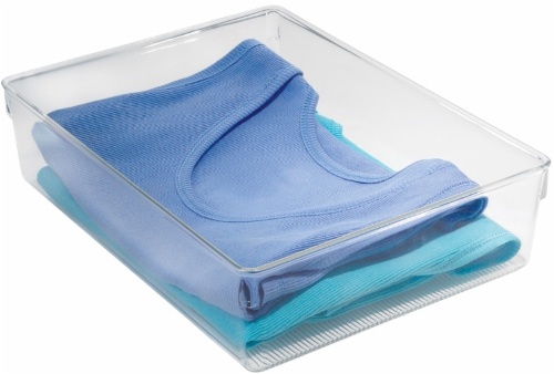 slide 1 of 1, InterDesign Linus Drawer Organizer - 9 Inch - Clear, 9 in x 12 in x 3 in