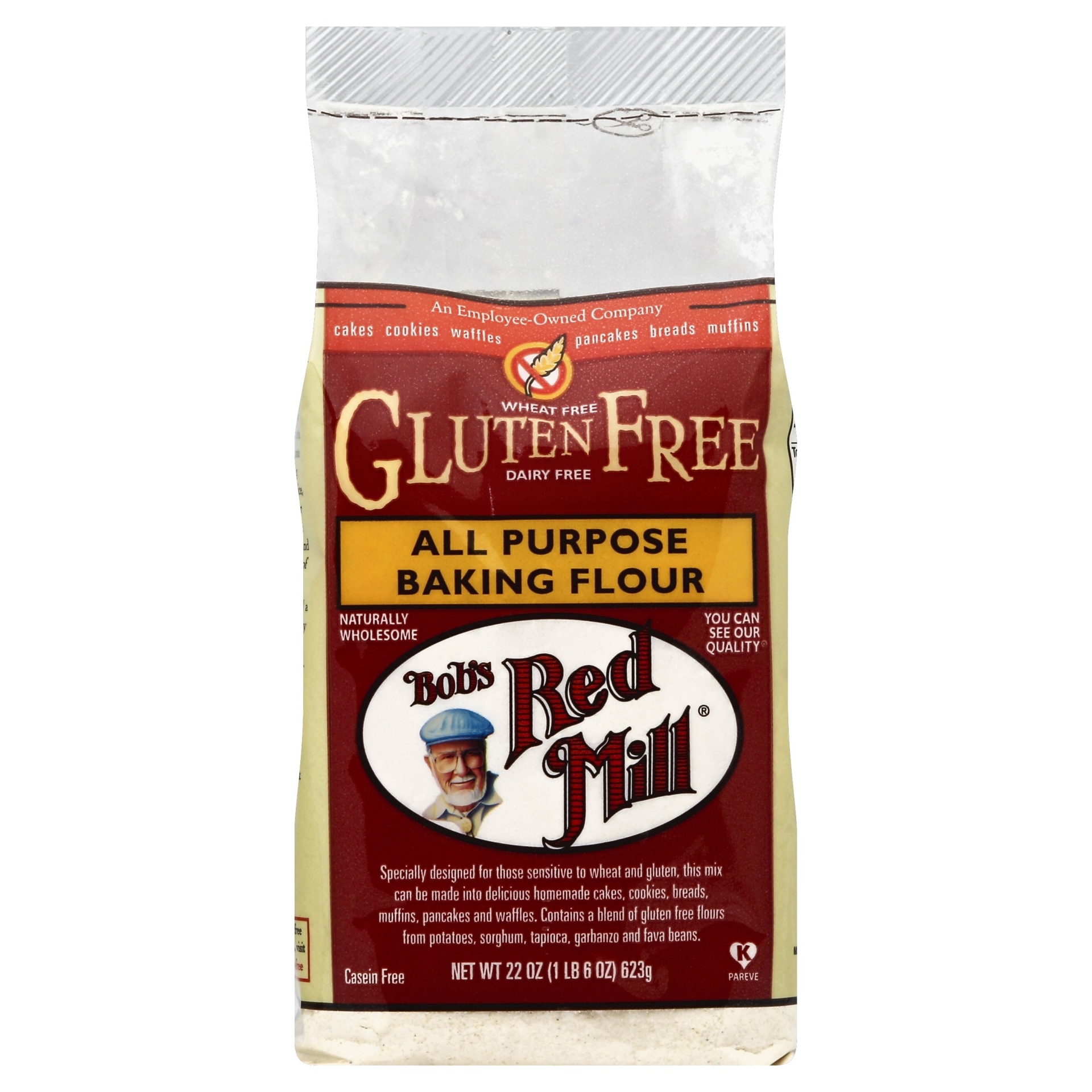 slide 1 of 4, Bob's Red Mill Gluten Free Flour, 22 oz