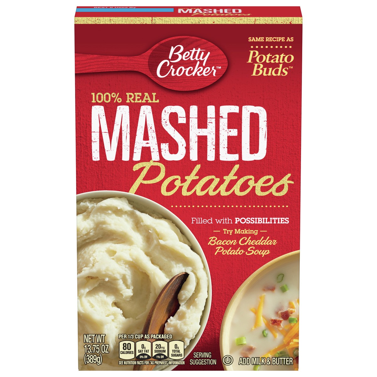 slide 1 of 9, Betty Crocker Gluten Free Potato Buds Potatoes, 13.75 oz, 13.5 oz