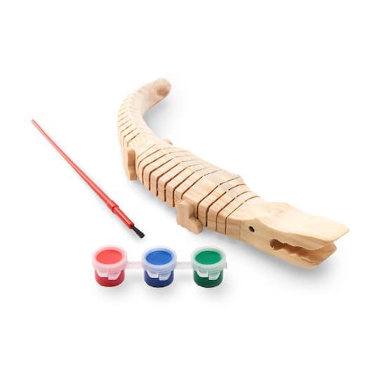 slide 1 of 2, Wooden Wiggle Alligator Kit By Creatology, 1 ct