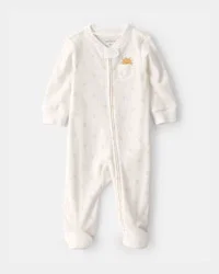Carters Baby Sunshine 2-Way Zip Sleep & Play Pajama - White White 9M