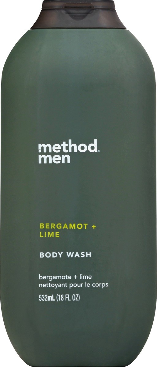 slide 1 of 11, method Bergamot + Lime Body Wash 532 ml, 18 fl oz