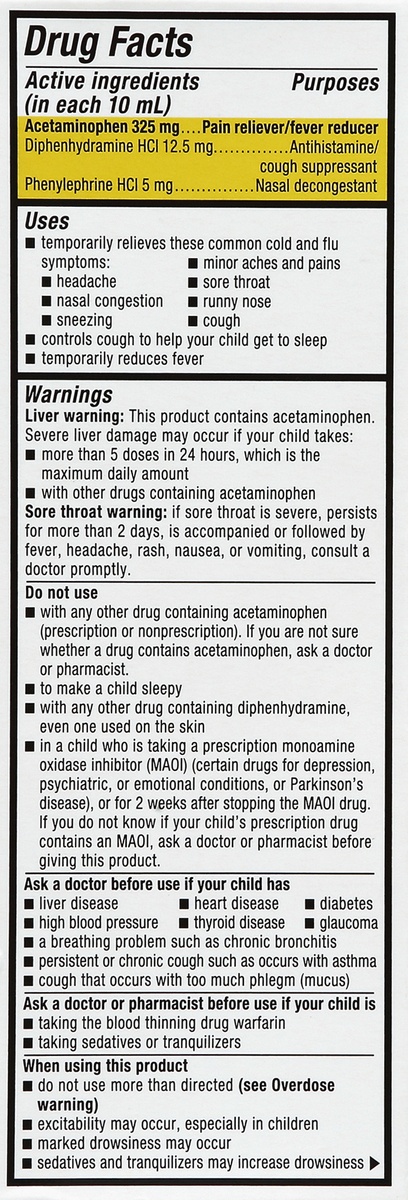 slide 6 of 7, Mucinex Children's Night Time Multi-Symptom Cold Syrup, 4 fl oz