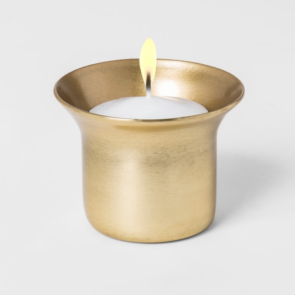 slide 2 of 2, Smith & Hawken Tealight Holder -  Gold, 1 ct