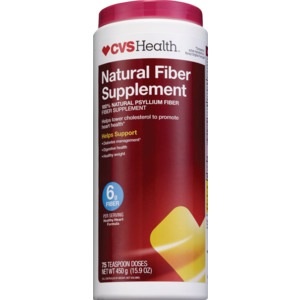 slide 1 of 1, CVS Health Natural Fiber Supplement, 75 Dose, 15.9 oz; 450 gram