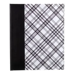 Malden Black and White Plaid Weld Bound Photo Album 2 UP 4"x6"