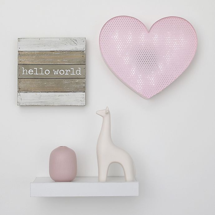 slide 4 of 5, NoJo Little Love Heart Light Up Mesh Wall Decor - Pink, 1 ct